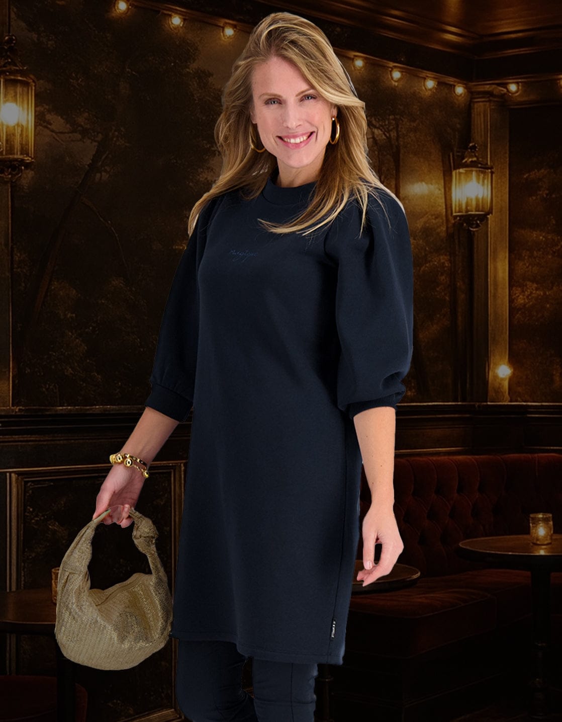 Je m'appelle Jurken Donkerblauw / XS Sweatdress Magique | Donkerblauw