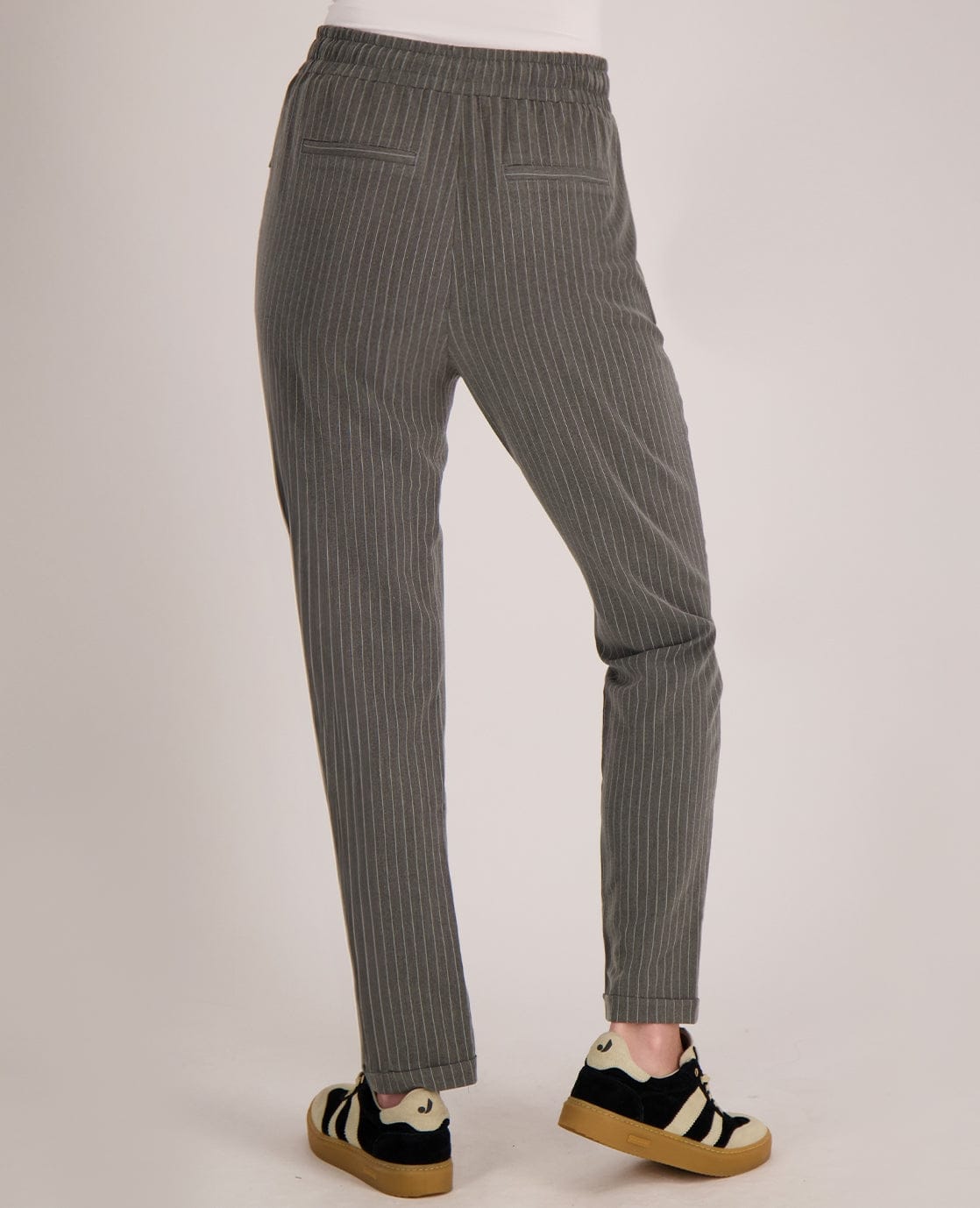 Je m'appelle Broeken Pant Pinstripe | Medium Grey / Off White