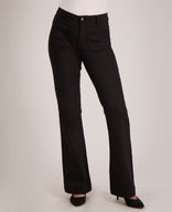 Je m'appelle Broeken Pant Flare Stretch Denim | Zwart