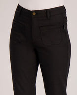 Je m'appelle Broeken Pant Flare Stretch Denim | Zwart