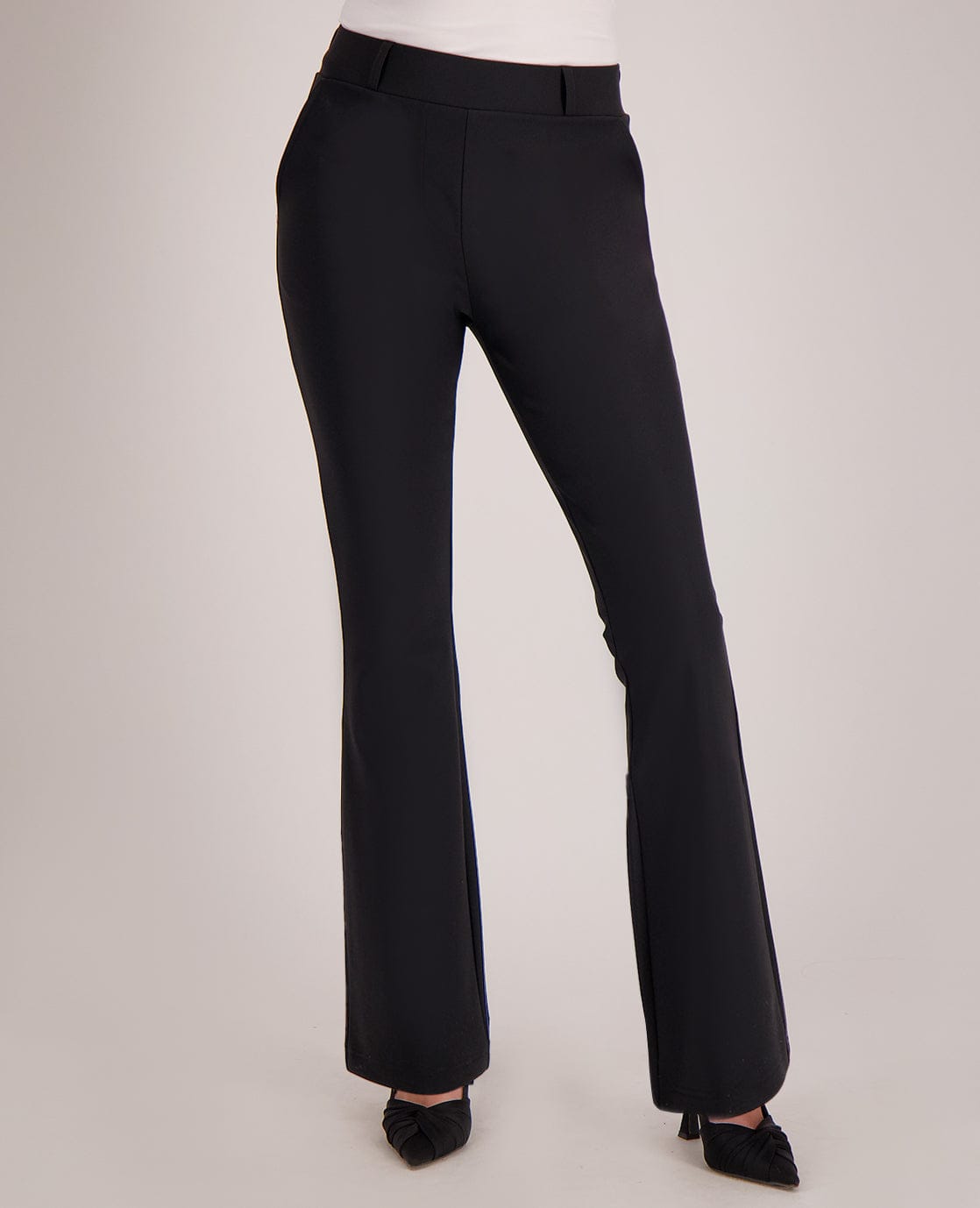 Je m'appelle Broeken Pant Flare Travel | Zwart