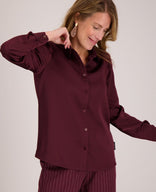 Je m'appelle Tops Burgundy / XS Blouse Bodine | Burgundy
