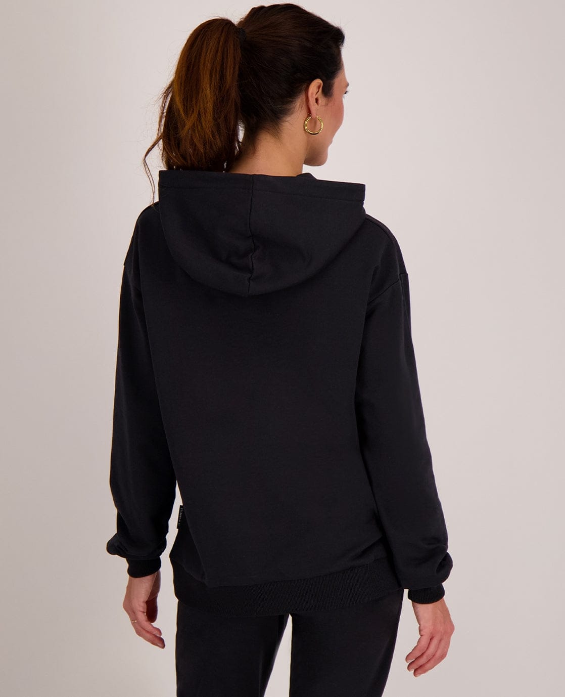 Je m'appelle Tops Hoodie Organic | Zwart
