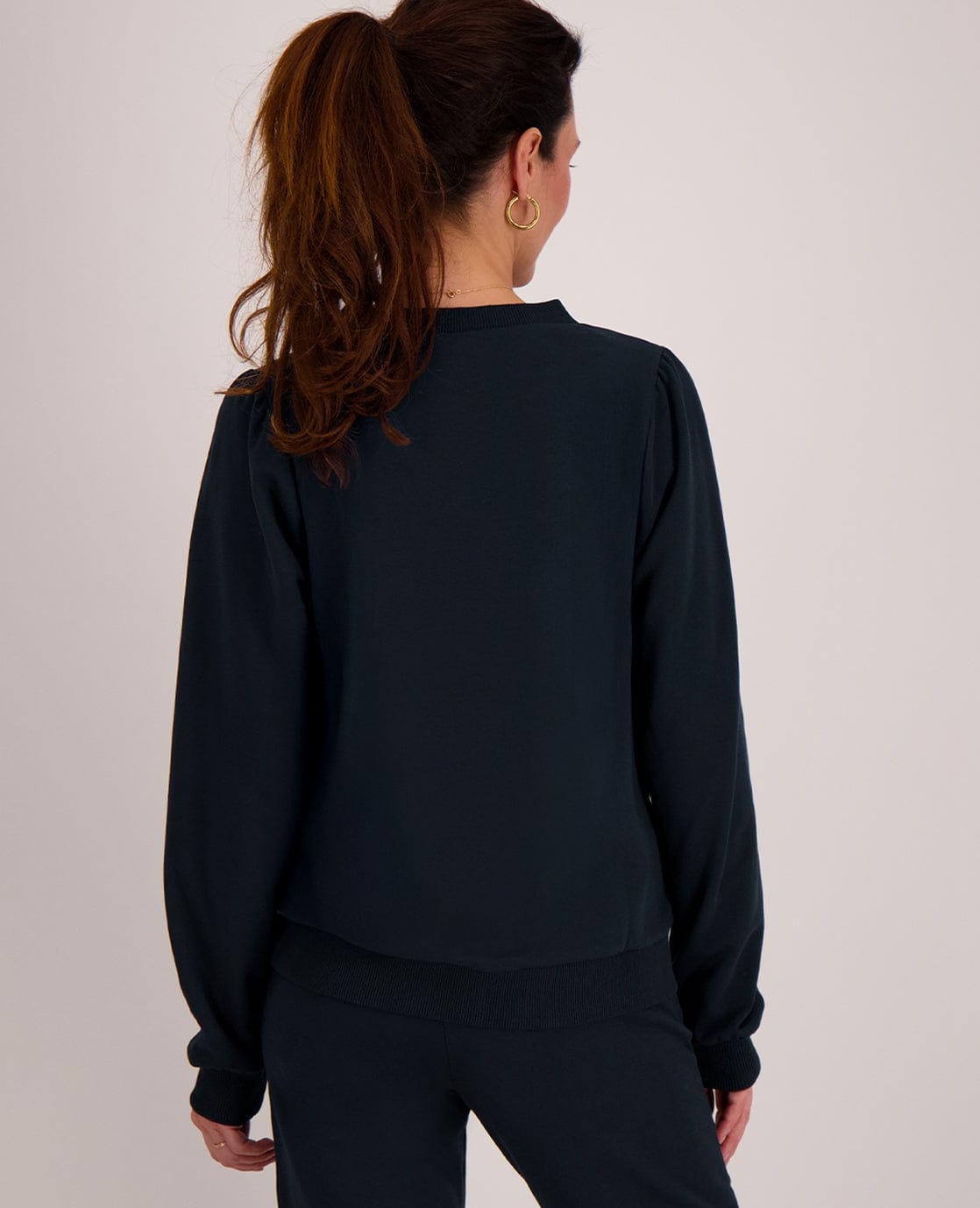 Je m'appelle Tops Sweater Organic | Donkerblauw