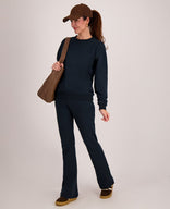 Je m'appelle Broeken Pant Flare Organic | Donkerblauw