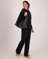 Je m'appelle Tops Hoodie Organic | Zwart