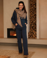 Je m'appelle Broeken Donkerblauw / XS / Short Pant Straight Organic | Donkerblauw