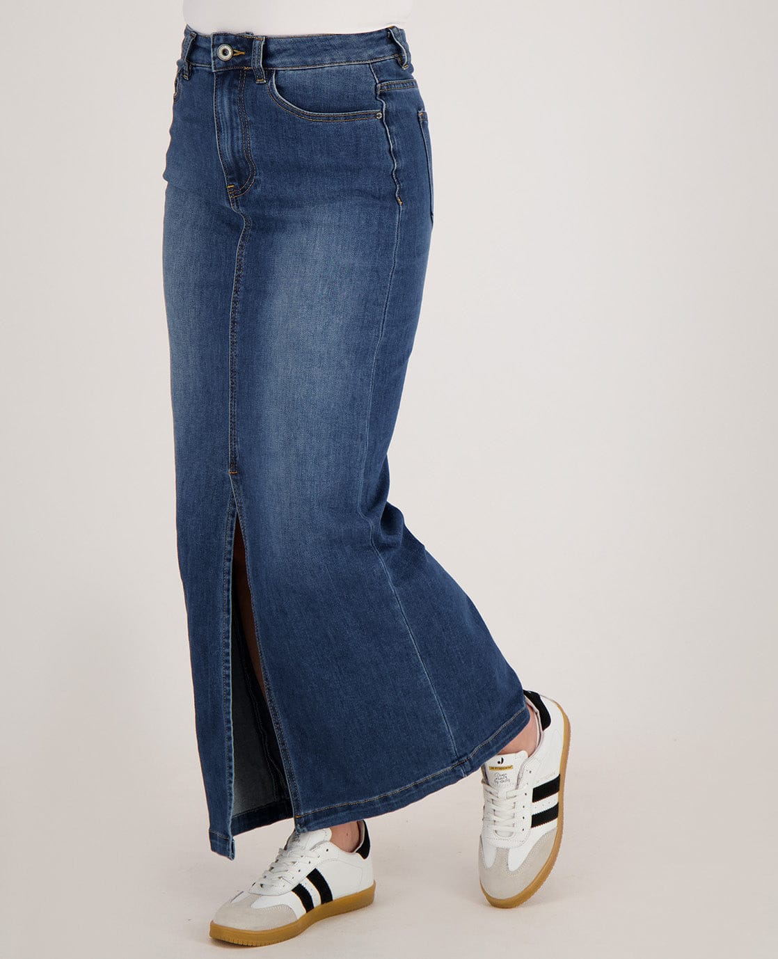 Je m'appelle Jurken Skirt Denim Stretch | Medium Denim Blue