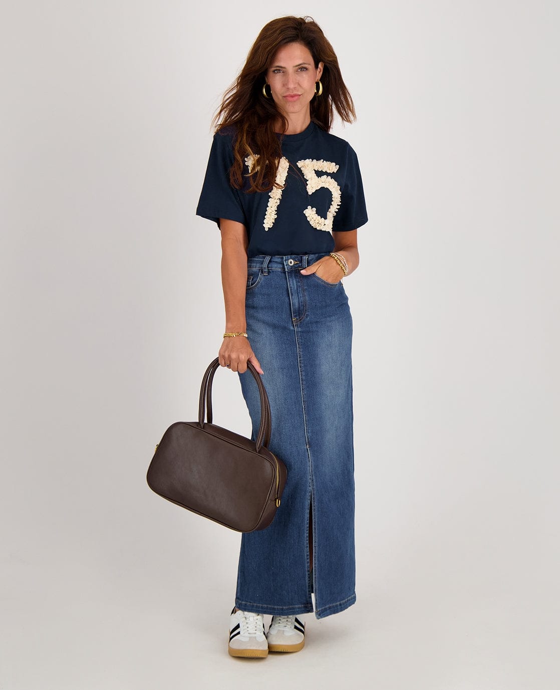 Je m'appelle Jurken Skirt Denim Stretch | Medium Denim Blue