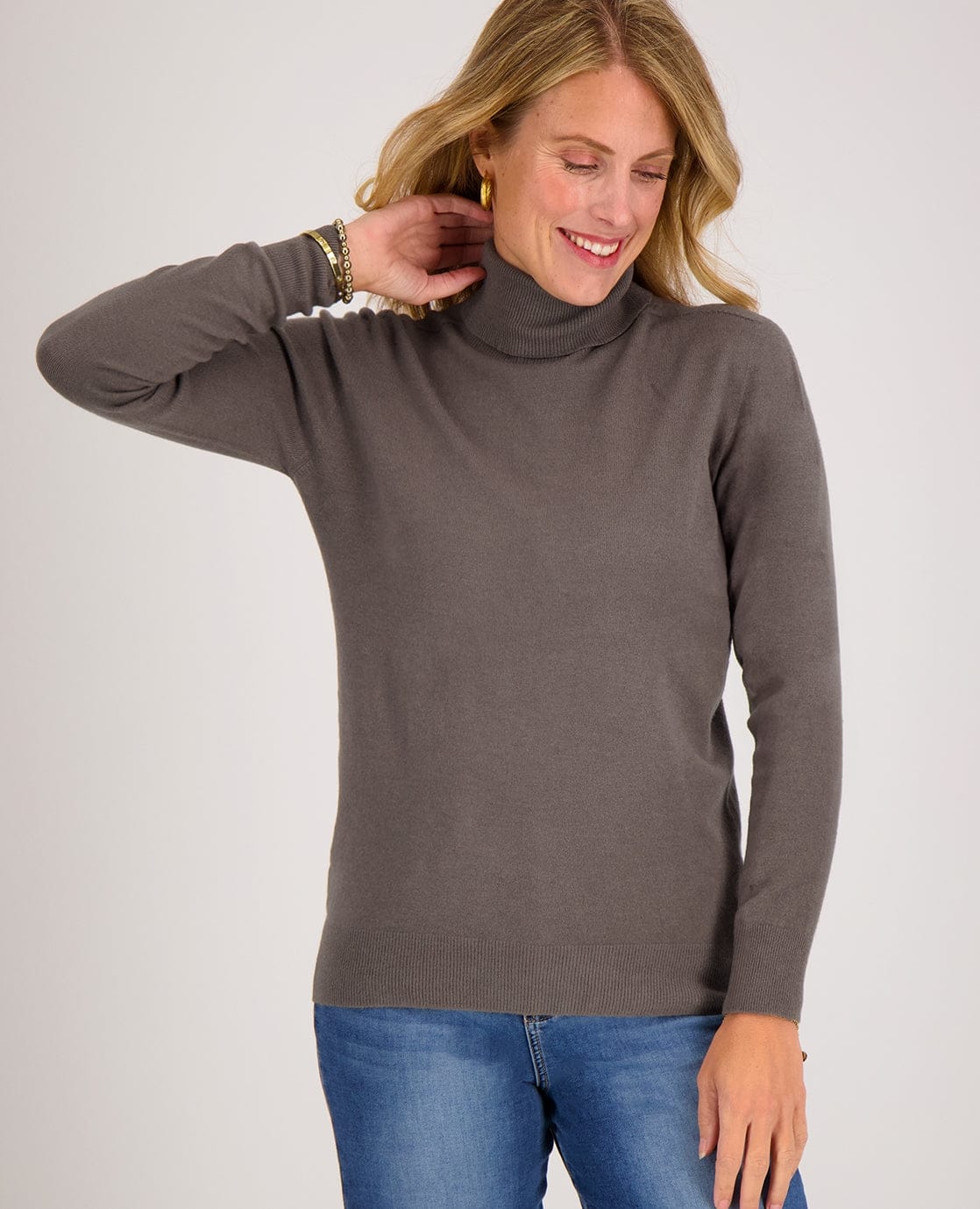 Je m'appelle Tops Dark Taupe / S/M Top Colle | Dark Taupe