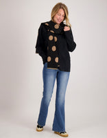 Je m'appelle Accessoires Zwart / Beige / One Size Sjaal | Zwart / Beige