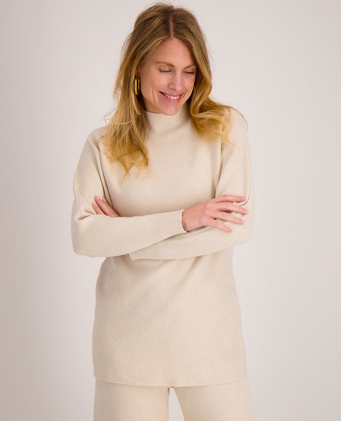 Je m'appelle Tops Pull Cosy Colle | Ecru