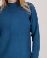 Je m'appelle Tops Pull Cosy Colle | Petrol