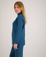 Je m'appelle Tops Pull Cosy Colle | Petrol