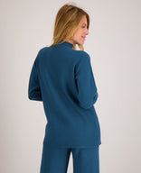 Je m'appelle Tops Pull Cosy Colle | Petrol