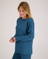 Je m'appelle Tops Pull Cosy Seam | Petrol