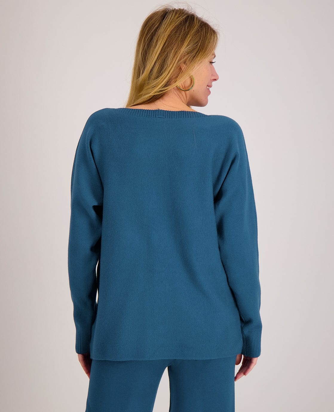 Je m'appelle Tops Pull Cosy Seam | Petrol