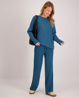 Je m'appelle Tops Pull Cosy Seam | Petrol