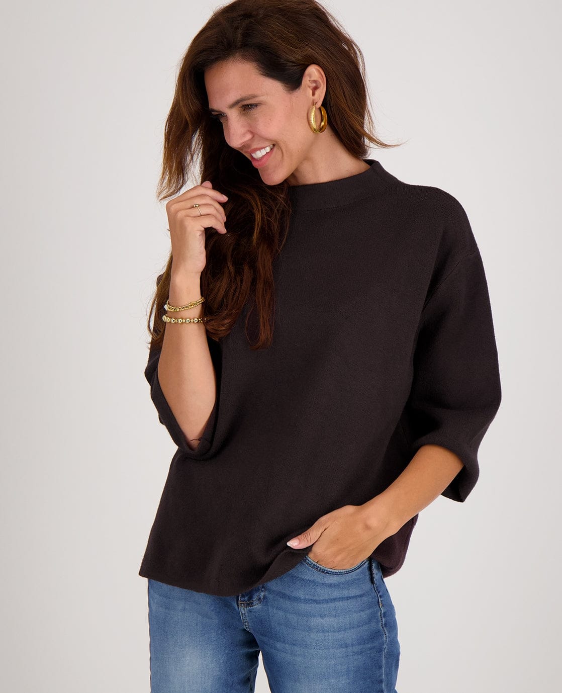 Je m'appelle Tops Pull Jacky | Coffee