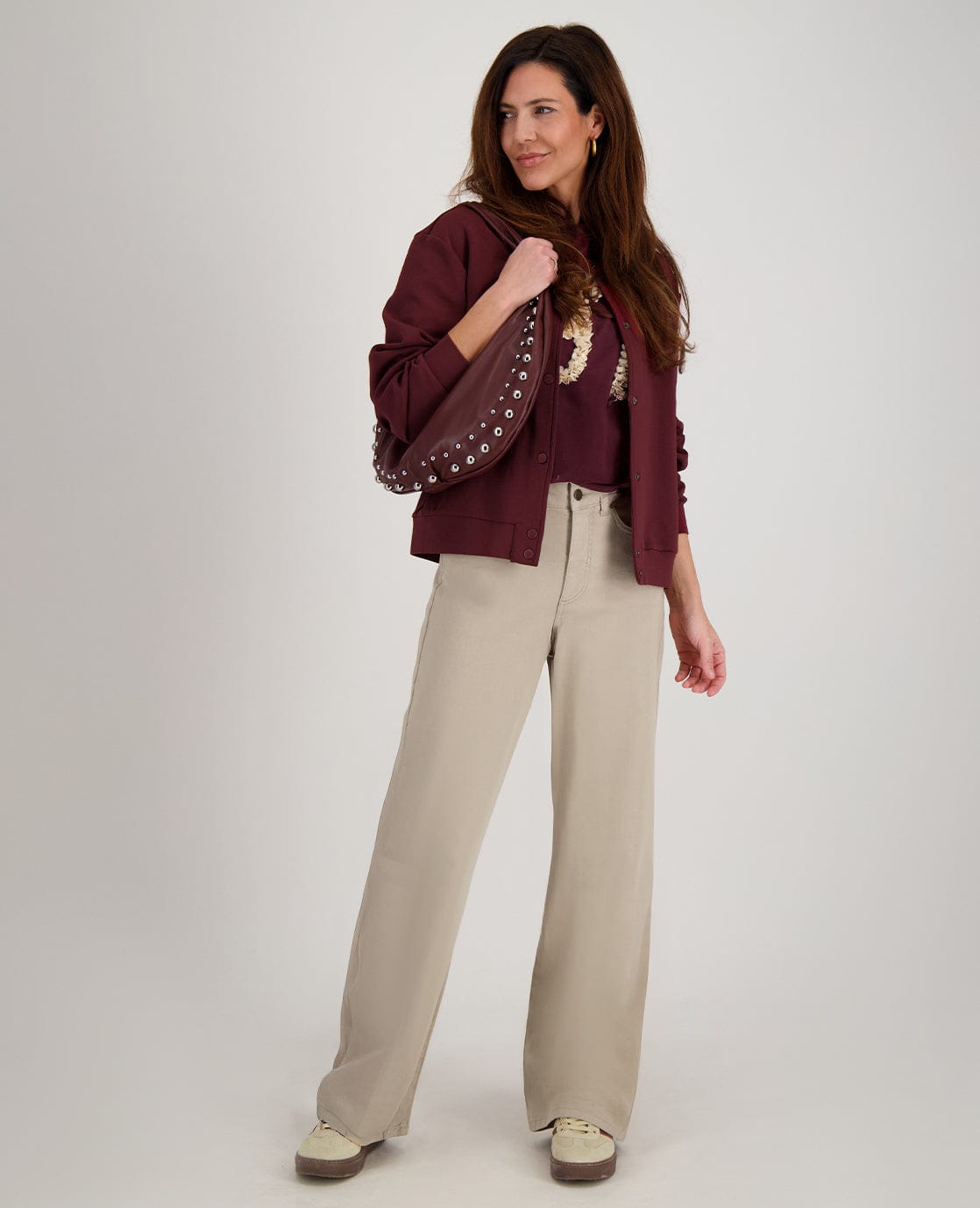 Je m'appelle Tops Tee Flower | Burgundy