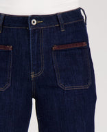 Je m'appelle Broeken Pant Straight Stretch Denim | Dark Blue Denim