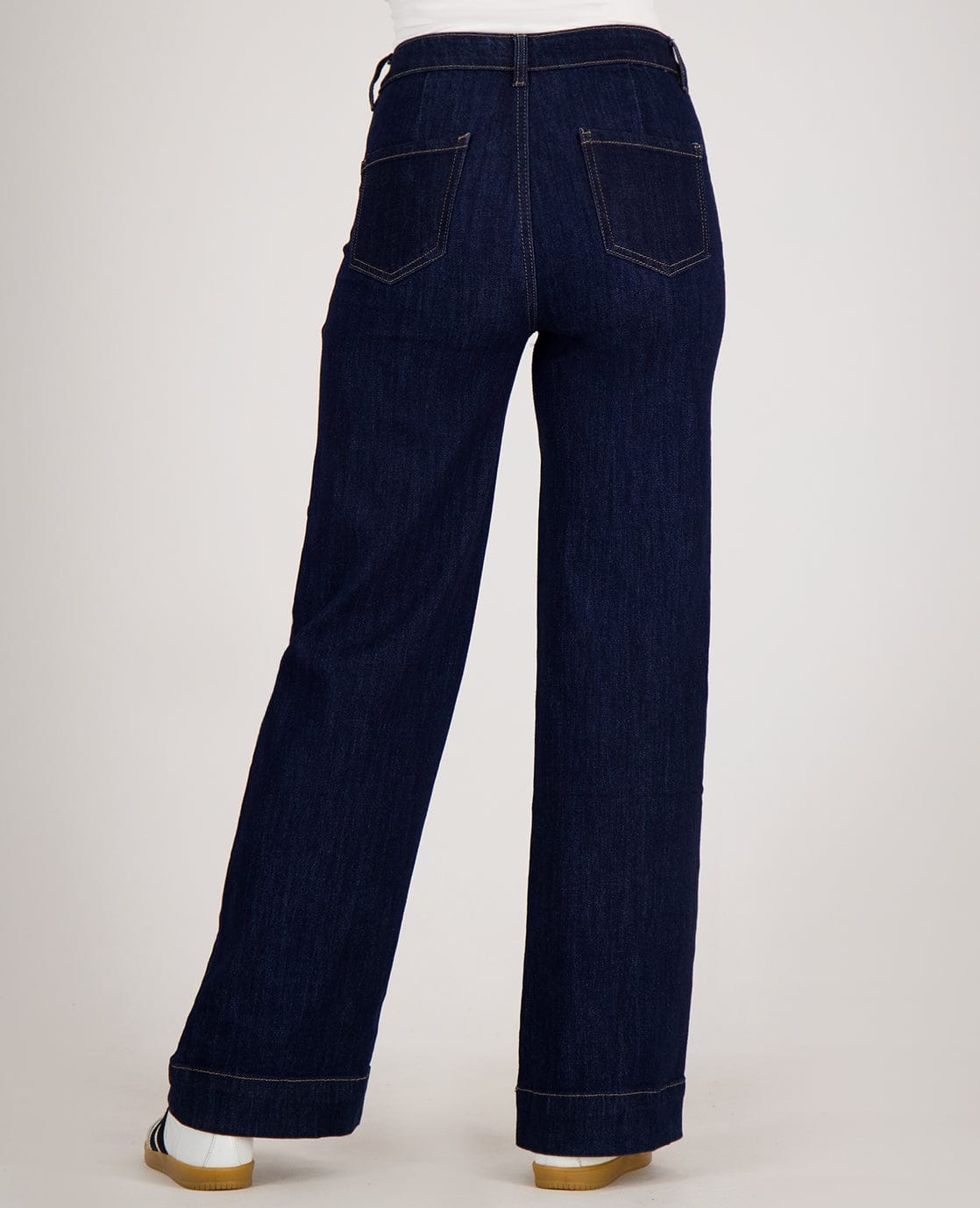 Je m'appelle Broeken Pant Straight Stretch Denim | Dark Blue Denim