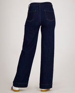 Je m'appelle Broeken Pant Straight Stretch Denim | Dark Blue Denim