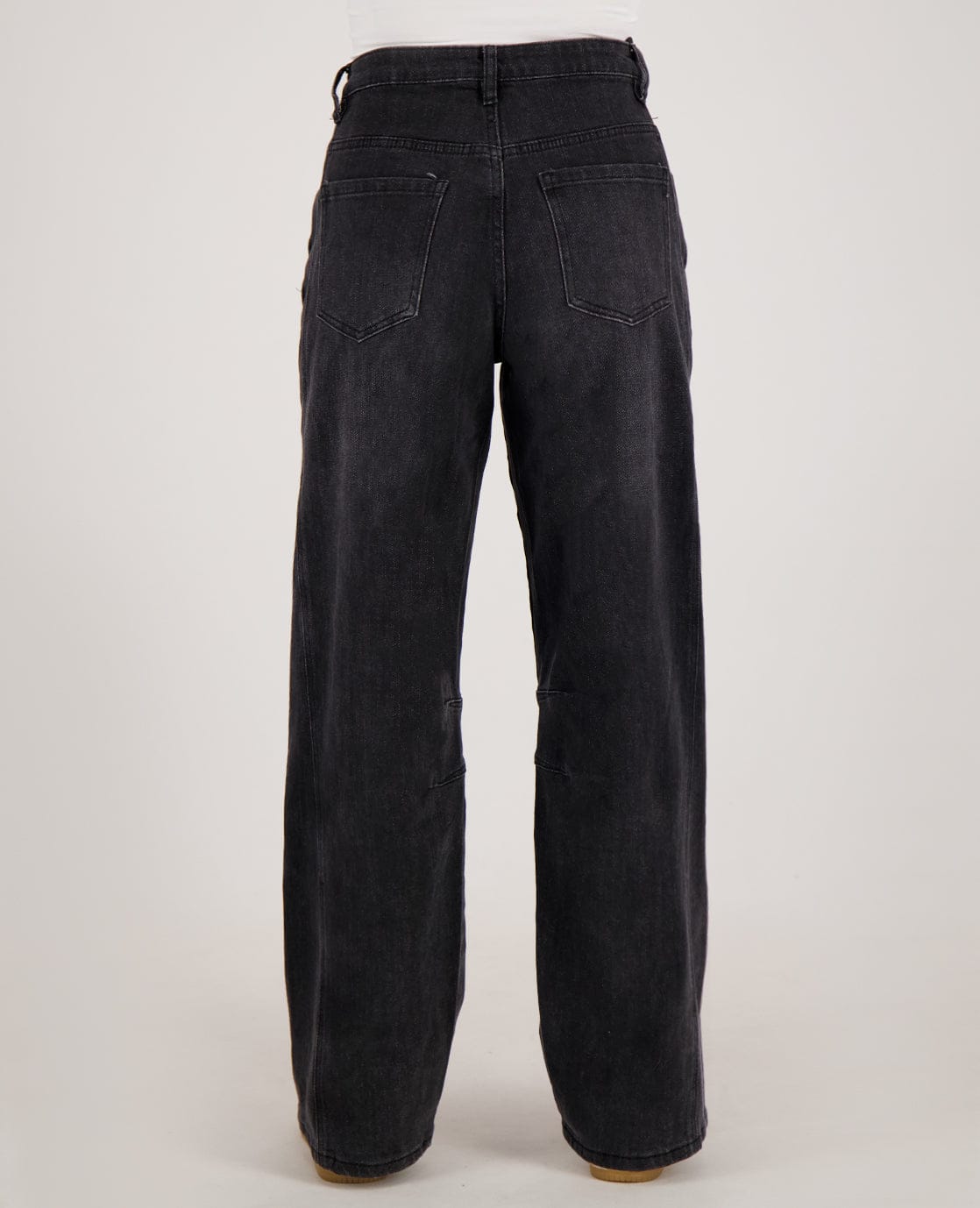Je m'appelle Broeken Pant Straight Stretch Denim | Dark Grey Denim