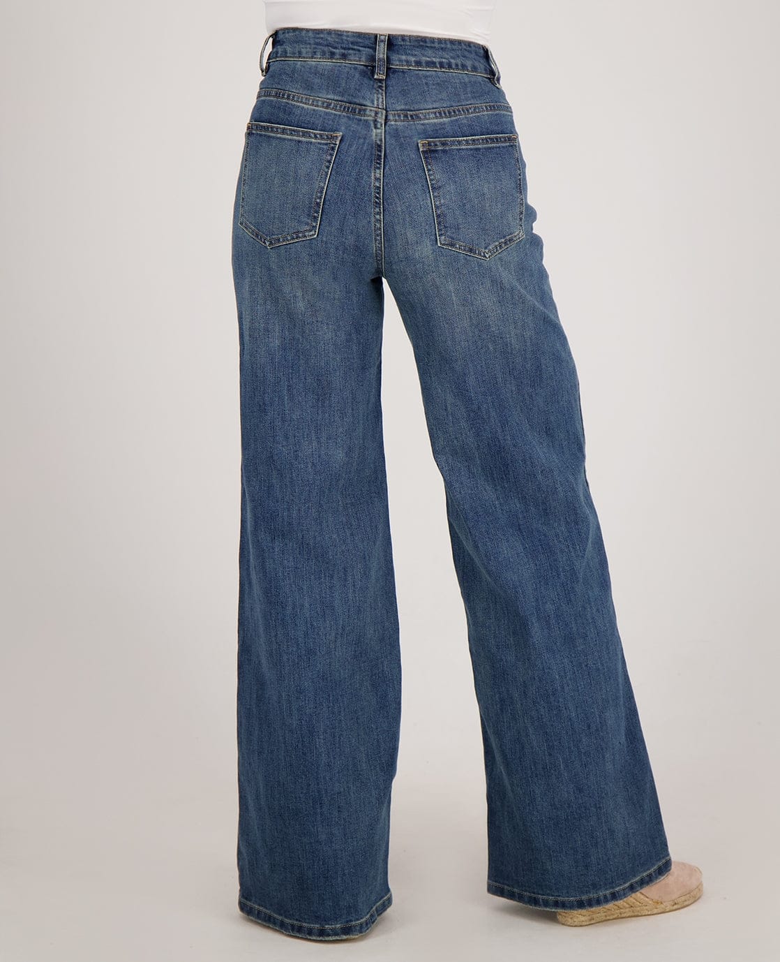 Je m'appelle Broeken Pant Straight Stretch Denim | Medium Denim