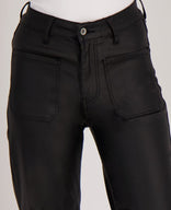 Je m'appelle Broeken Pant Faux Leather | Black Coated
