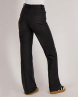 Je m'appelle Broeken Pant Faux Leather | Black Coated
