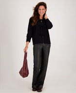 Je m'appelle Tops Top Sparkle Bow | Zwart