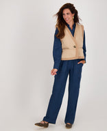 Je m'appelle Tops Gilet Teddy | Beige