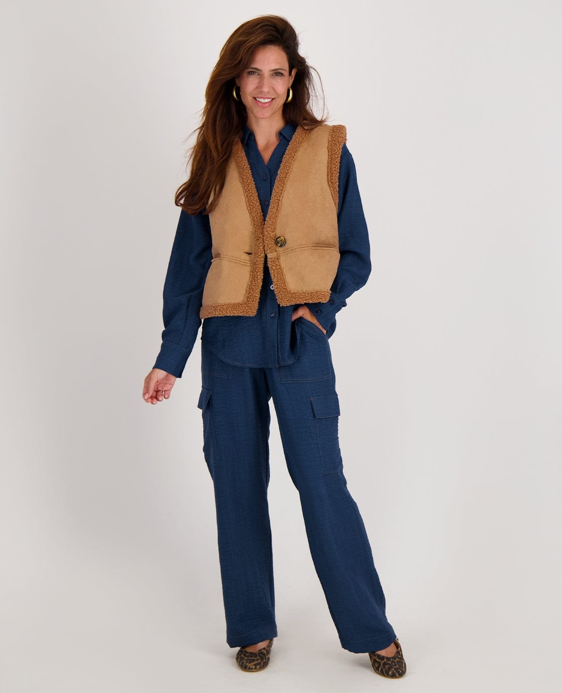 Je m'appelle Tops Gilet Teddy | Camel