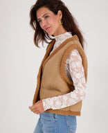 Je m'appelle Tops Gilet Teddy | Camel