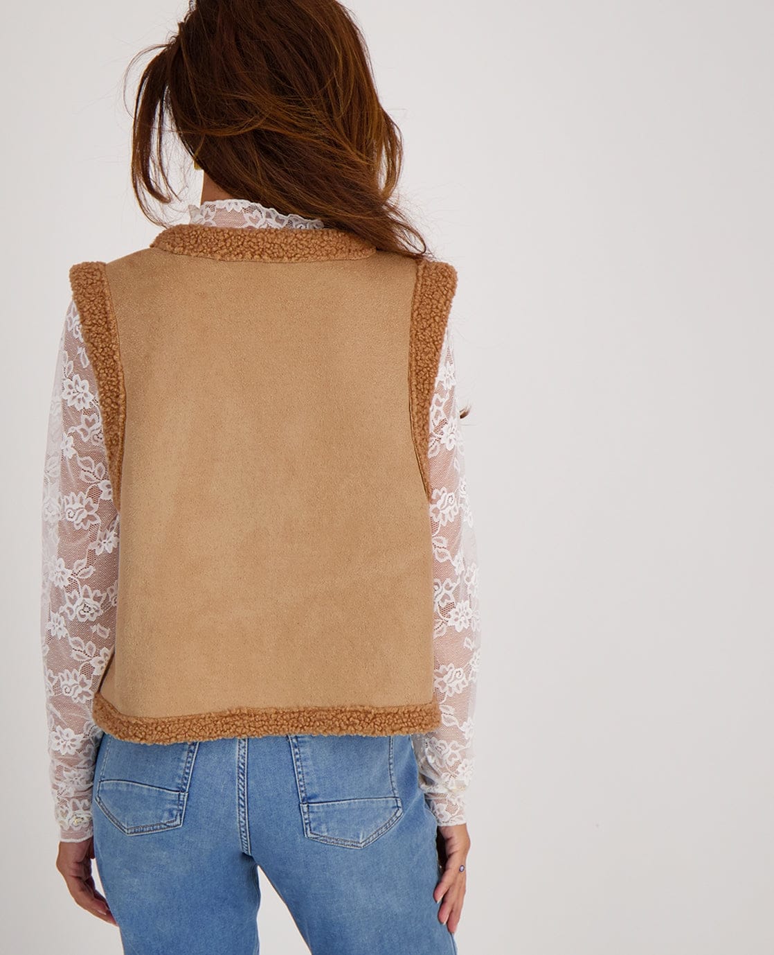Je m'appelle Tops Gilet Teddy | Camel