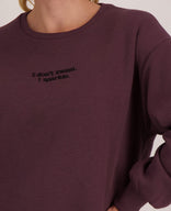 Je m'appelle Tops Sweater Celina | Plum