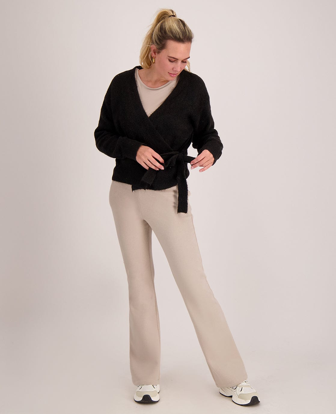 Je m'appelle Broeken Pant Flare | Dark Greige