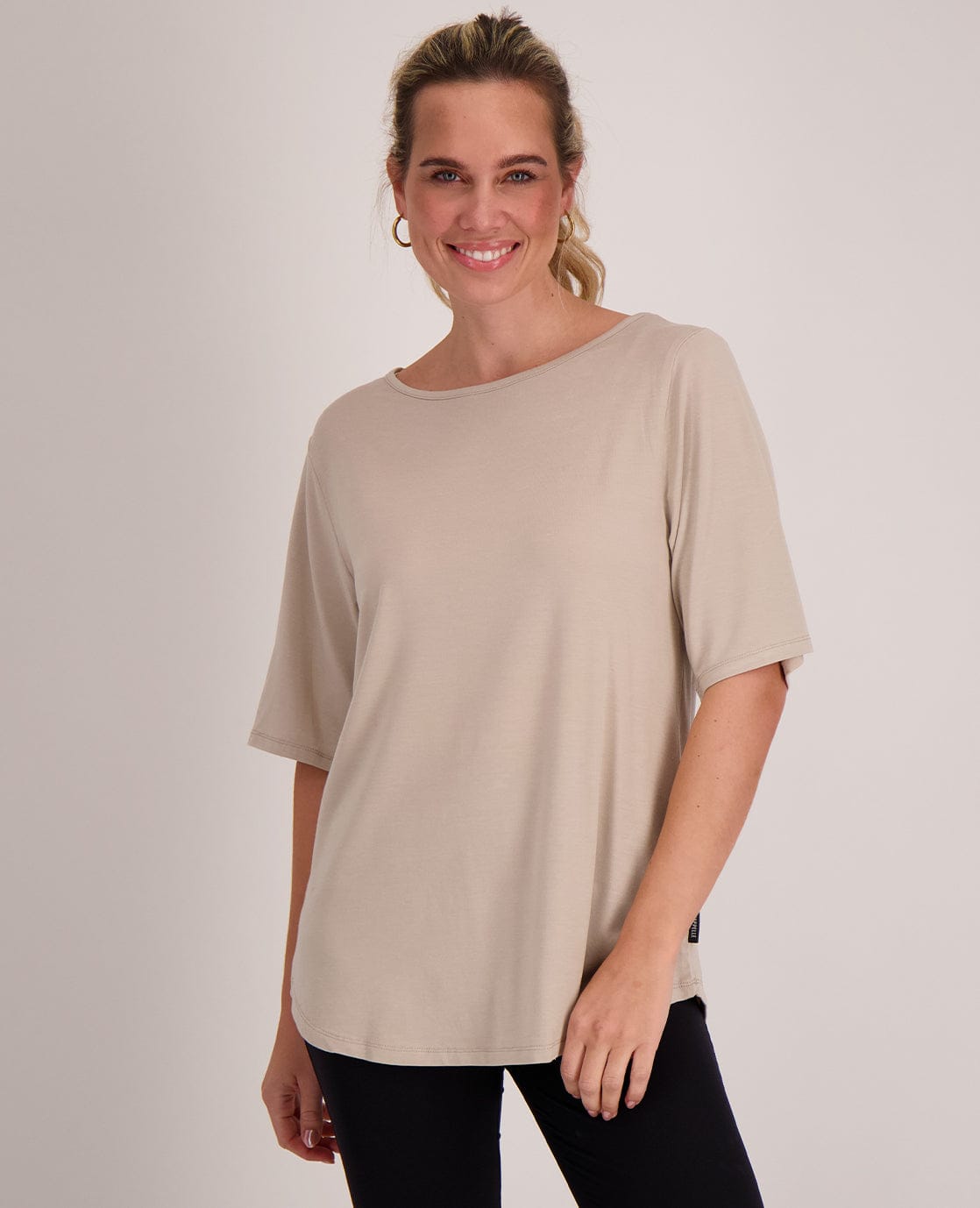 Je m'appelle Tops Dark Greige / XS Tee Loose | Dark Greige