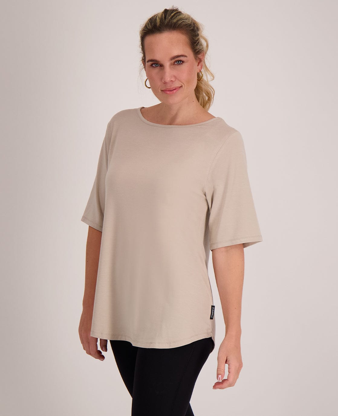 Je m'appelle Tops Tee Loose | Dark Greige