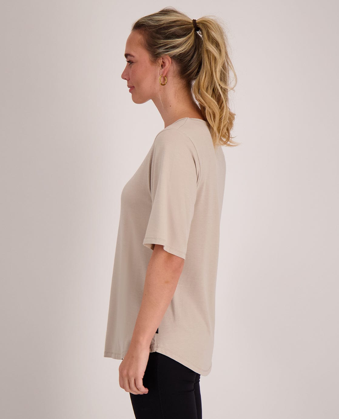 Je m'appelle Tops Tee Loose | Dark Greige