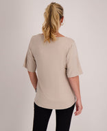 Je m'appelle Tops Tee Loose | Dark Greige