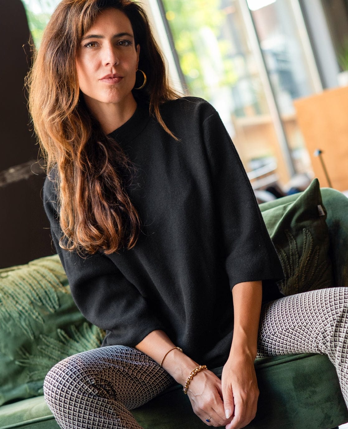 Je m'appelle Tops Zwart / S/M Pull Jacky | Zwart