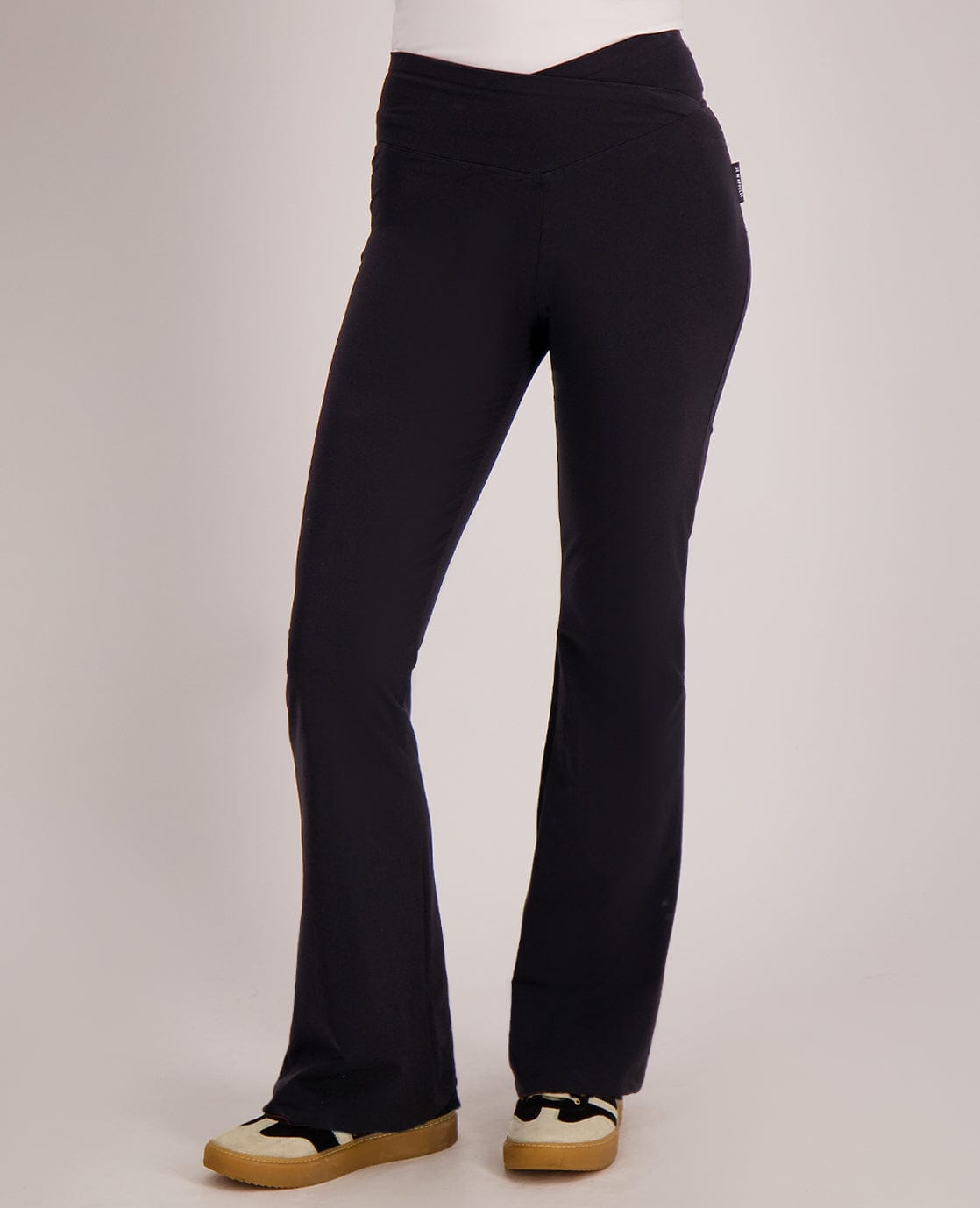 Je m'appelle Broeken Pant Flare Sports Travel | Zwart