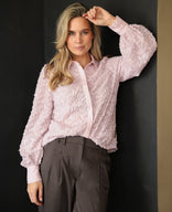 Je m'appelle Tops Soft Pink / XS Blouse Jacquard | Soft Pink