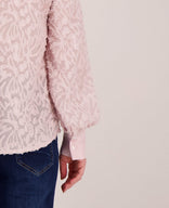 Je m'appelle Tops Blouse Jacquard | Soft Pink