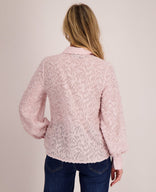 Je m'appelle Tops Blouse Jacquard | Soft Pink