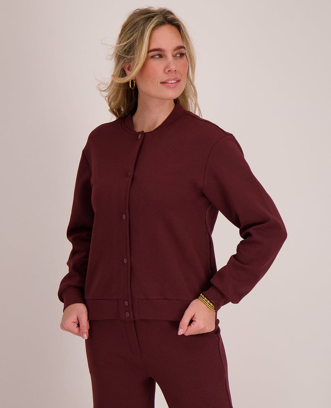 Je m'appelle Jassen Bomber Veste | Dark Burgundy