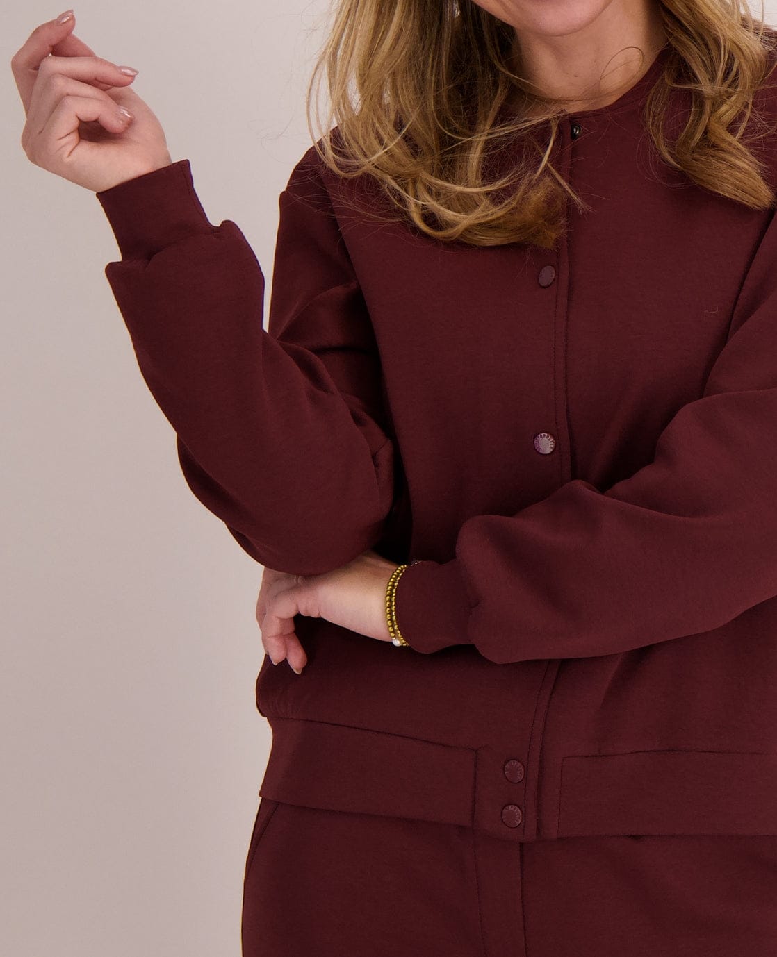 Je m'appelle Jassen Bomber Veste | Dark Burgundy