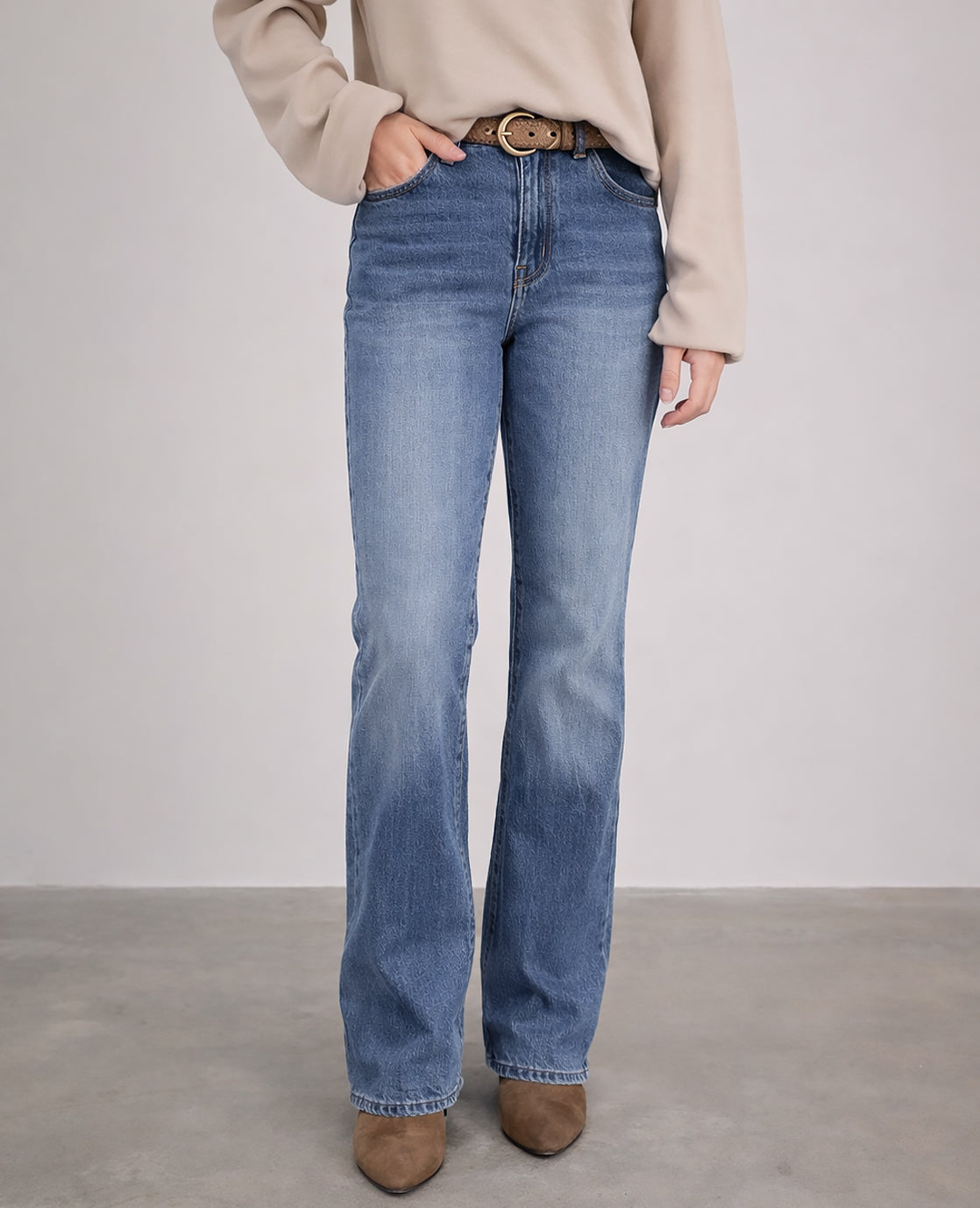 Pant Lou Stretch Denim | Medium Denim Blue